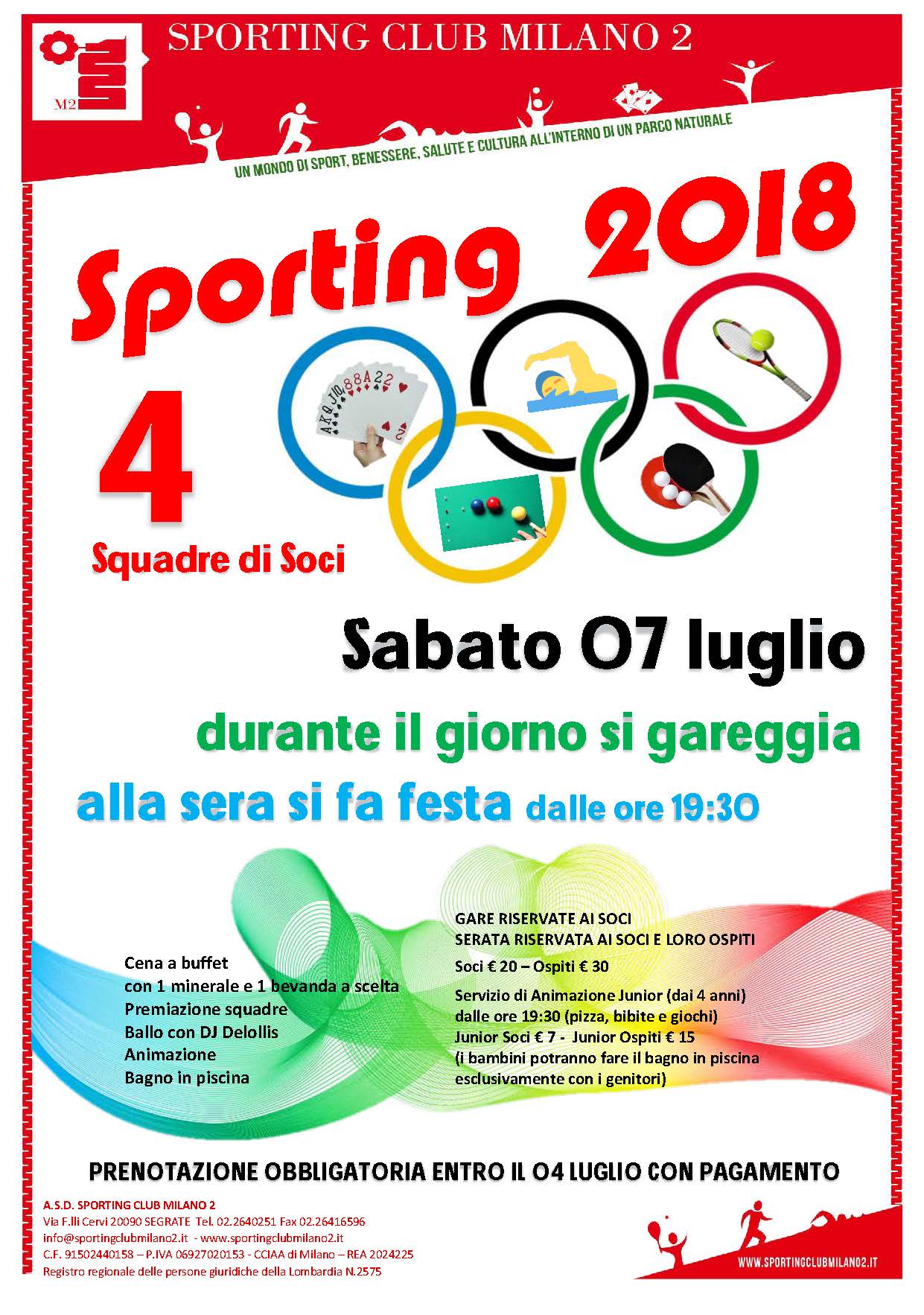 Sporting 2018: si Gareggia e poi si Festeggia