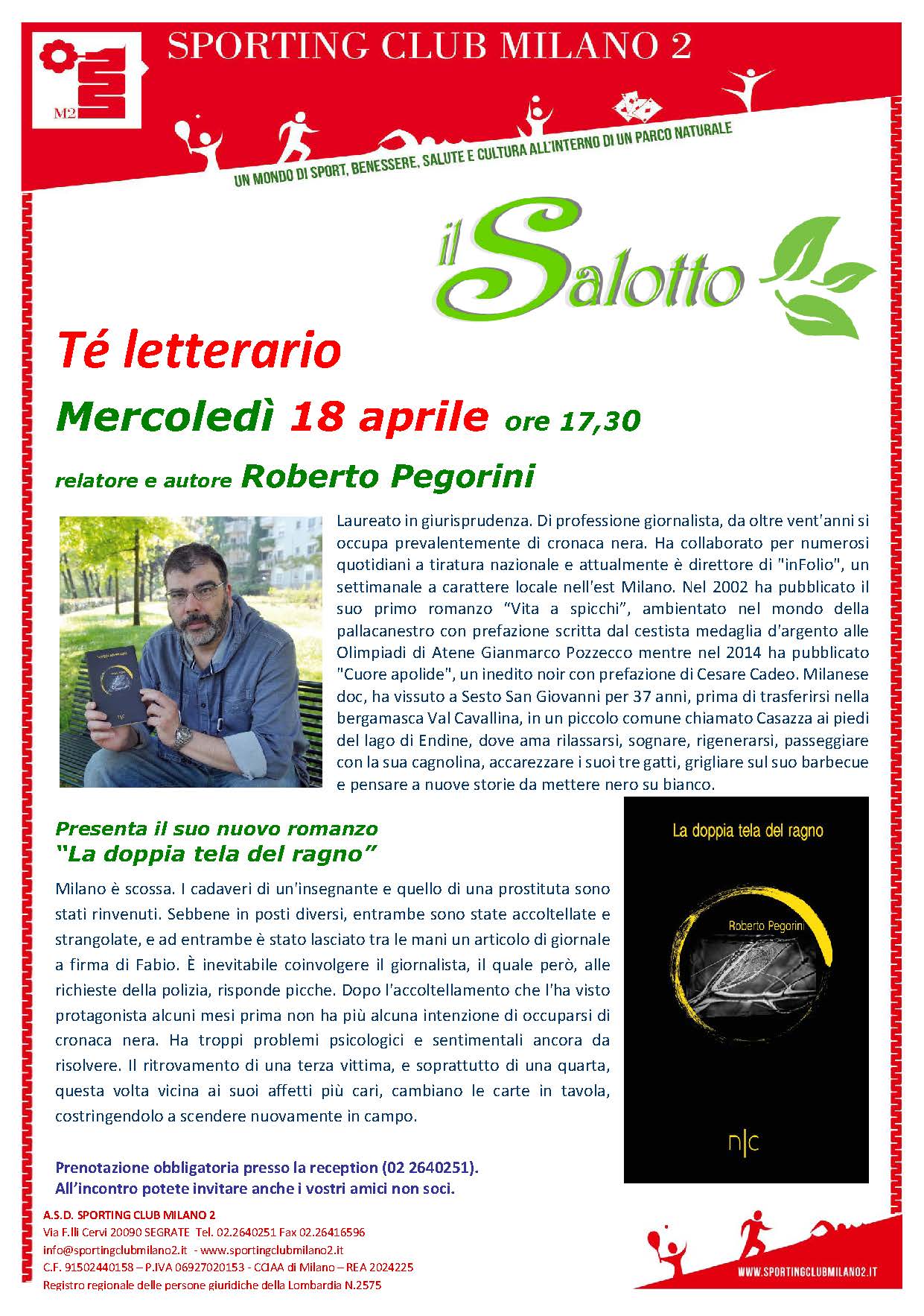 Tè letterario: “La doppia tela del ragno”  