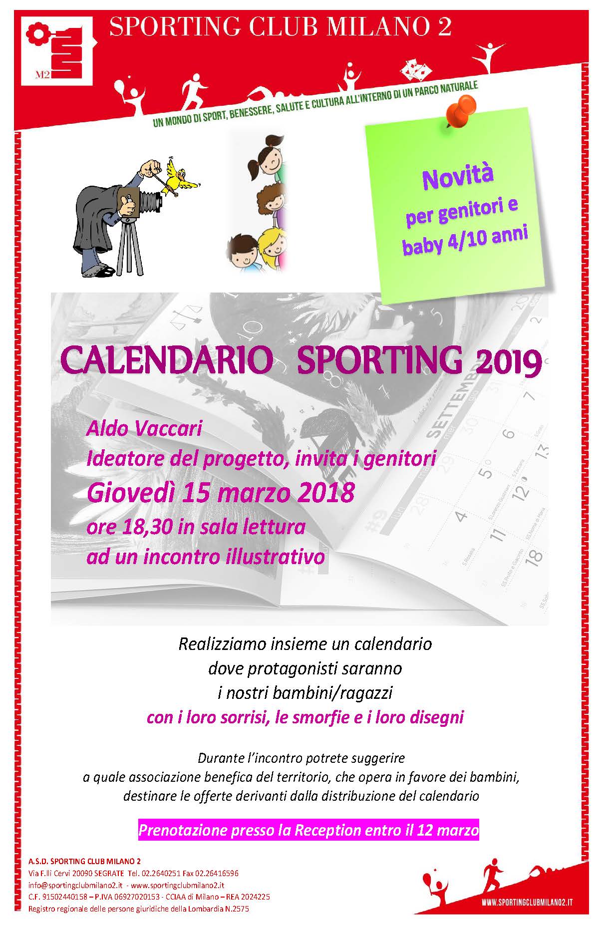 Calendario Sporting 2019